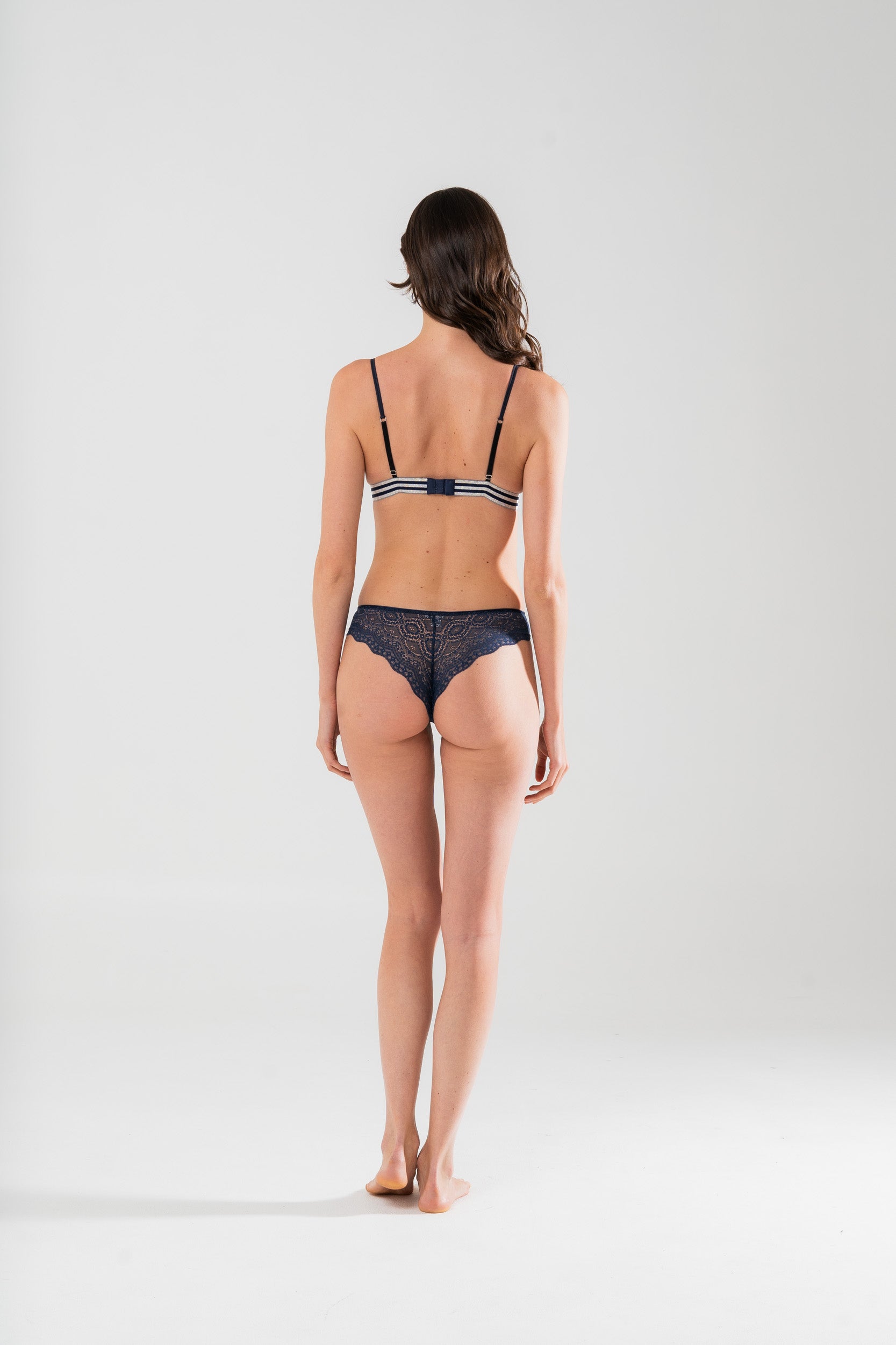 Reggiseno Triangolo Velluto Verde