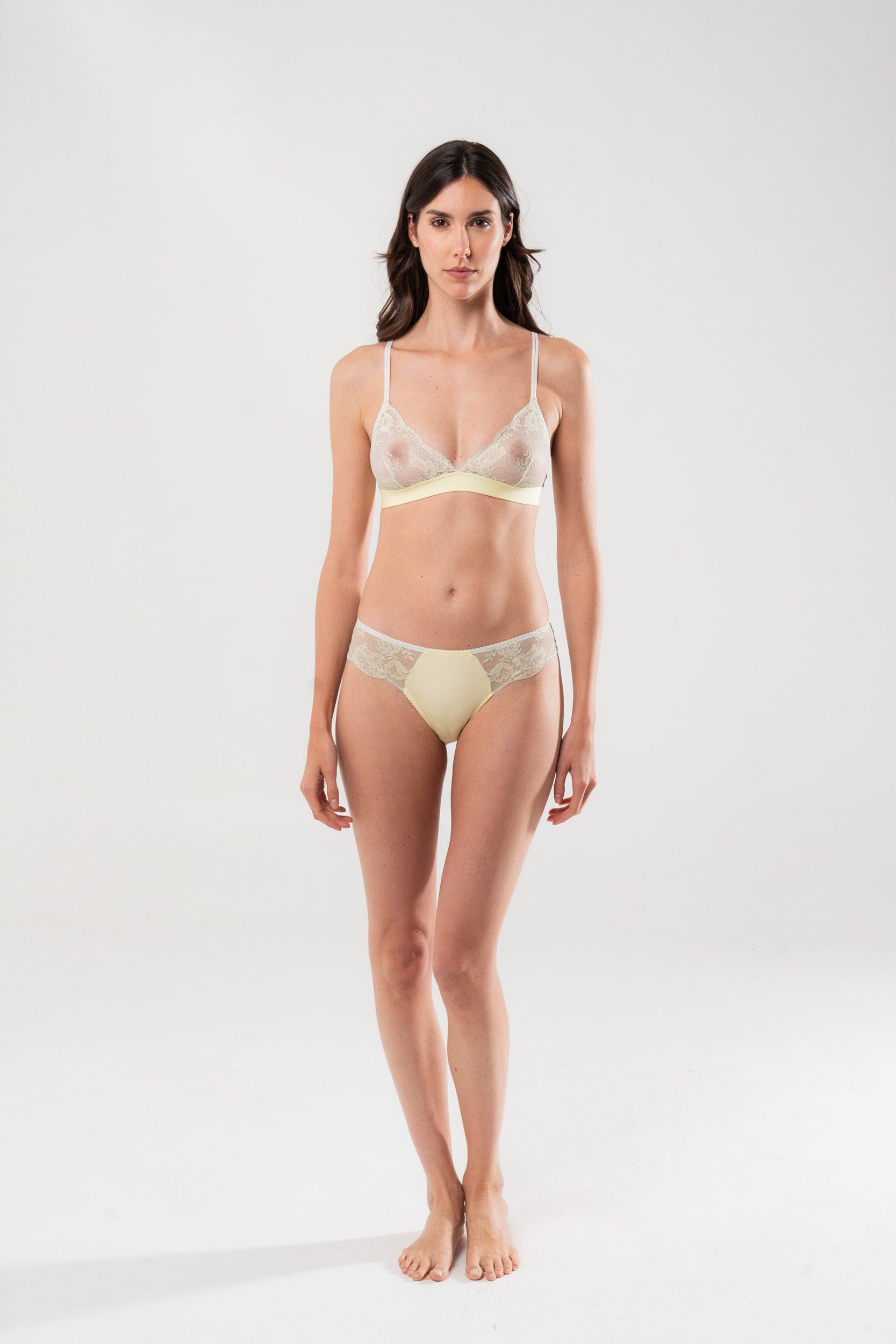 Reggiseno Federica Pizzo Giallo
