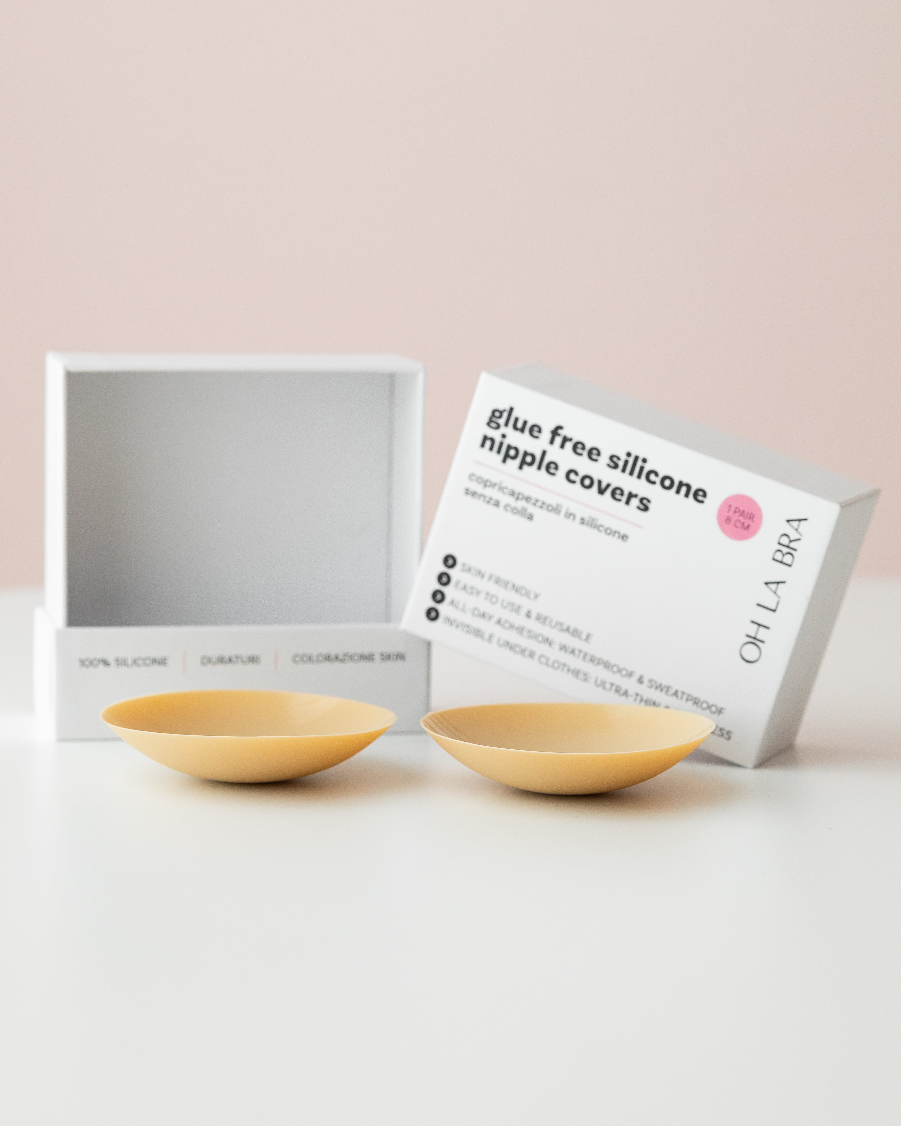 COPRICAPEZZOLI IN 100% SILICONE TESTATO SKIN FRIENDLY SENZA COLLA