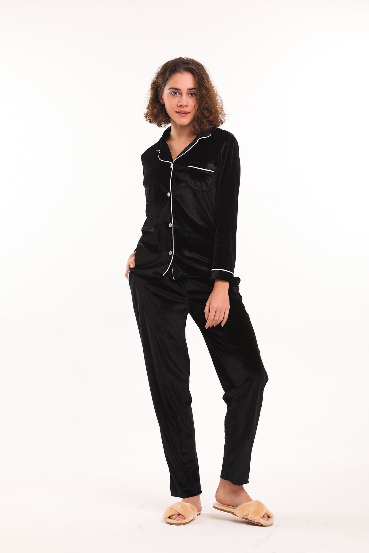 Pigiama Classy Black Velvet