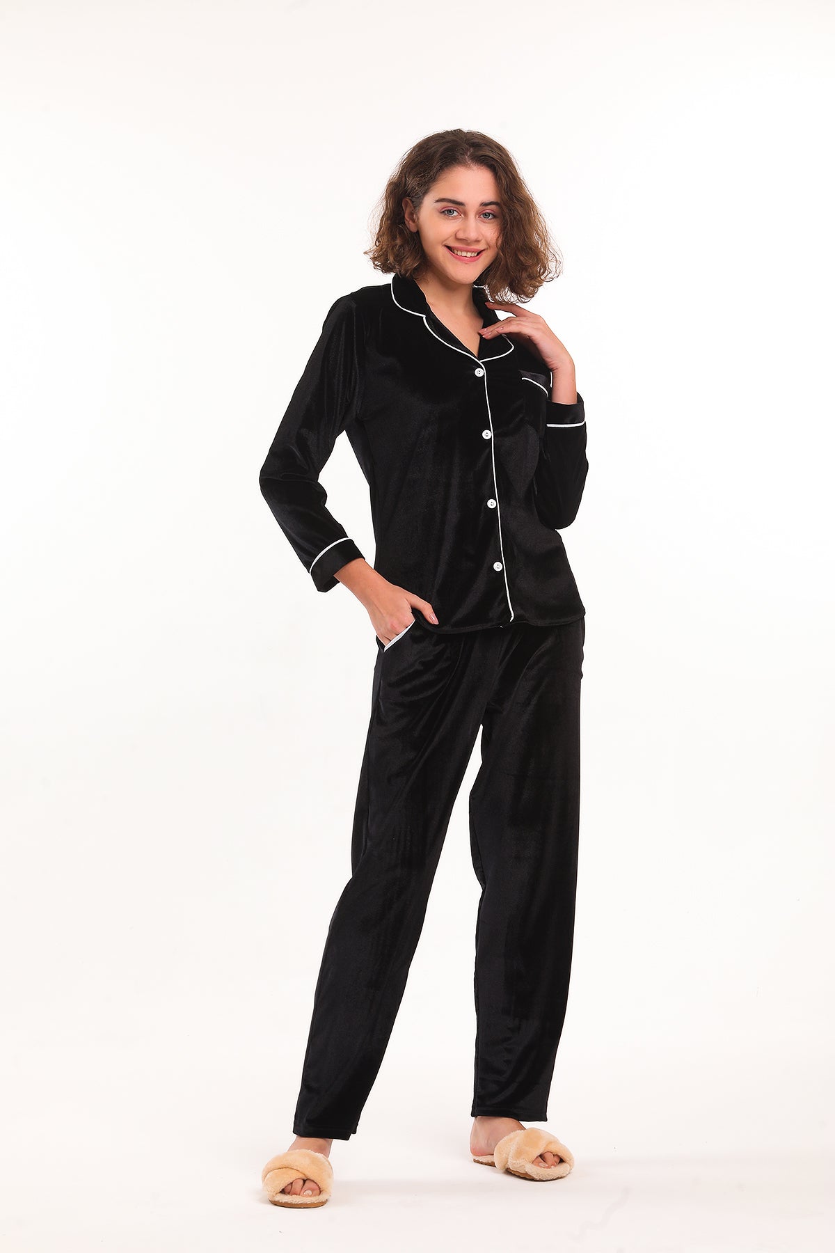 Pigiama Classy Black Velvet