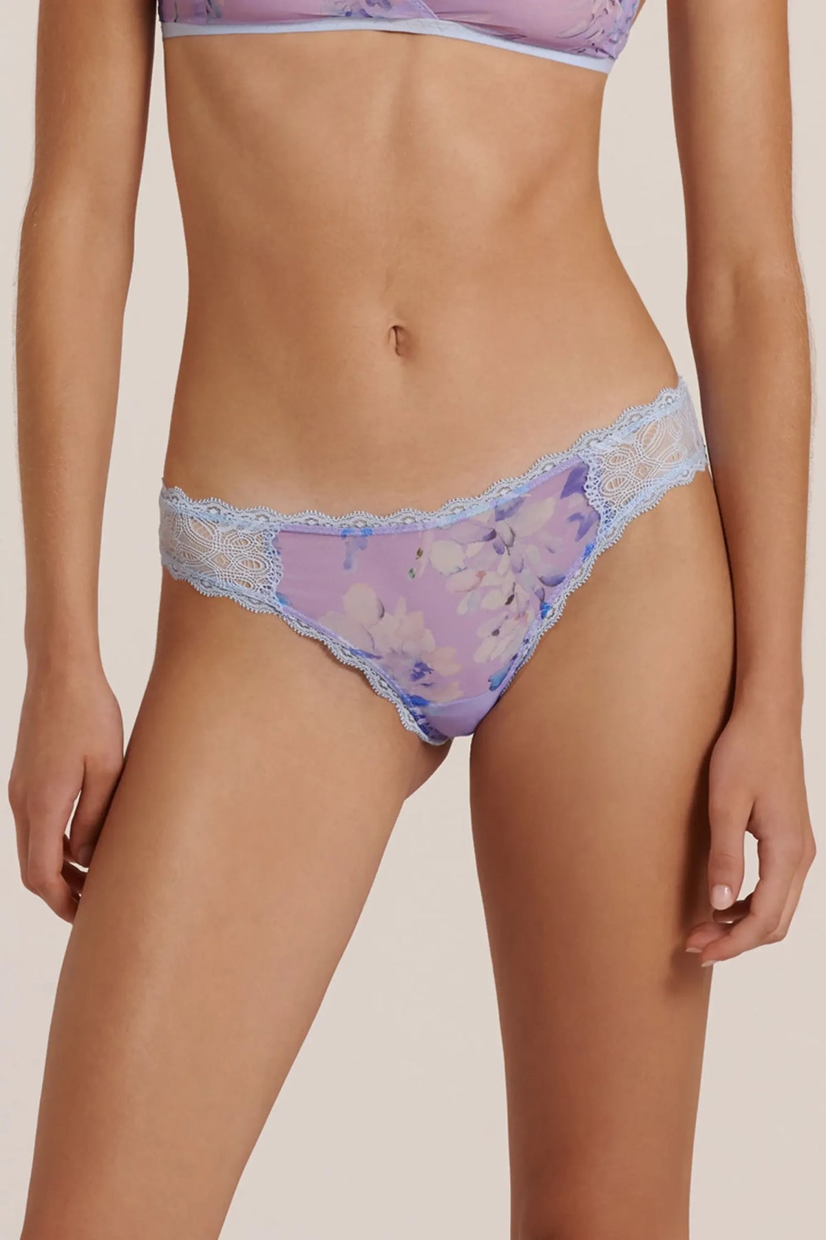SLIP IN PIZZO FLOREALE WISTERIA
