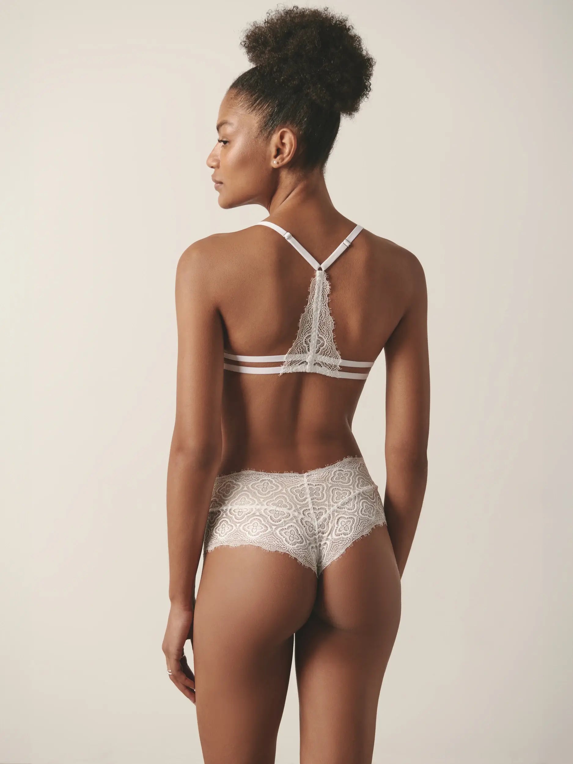 SLIP HIPSTER DI PIZZO BIANCO